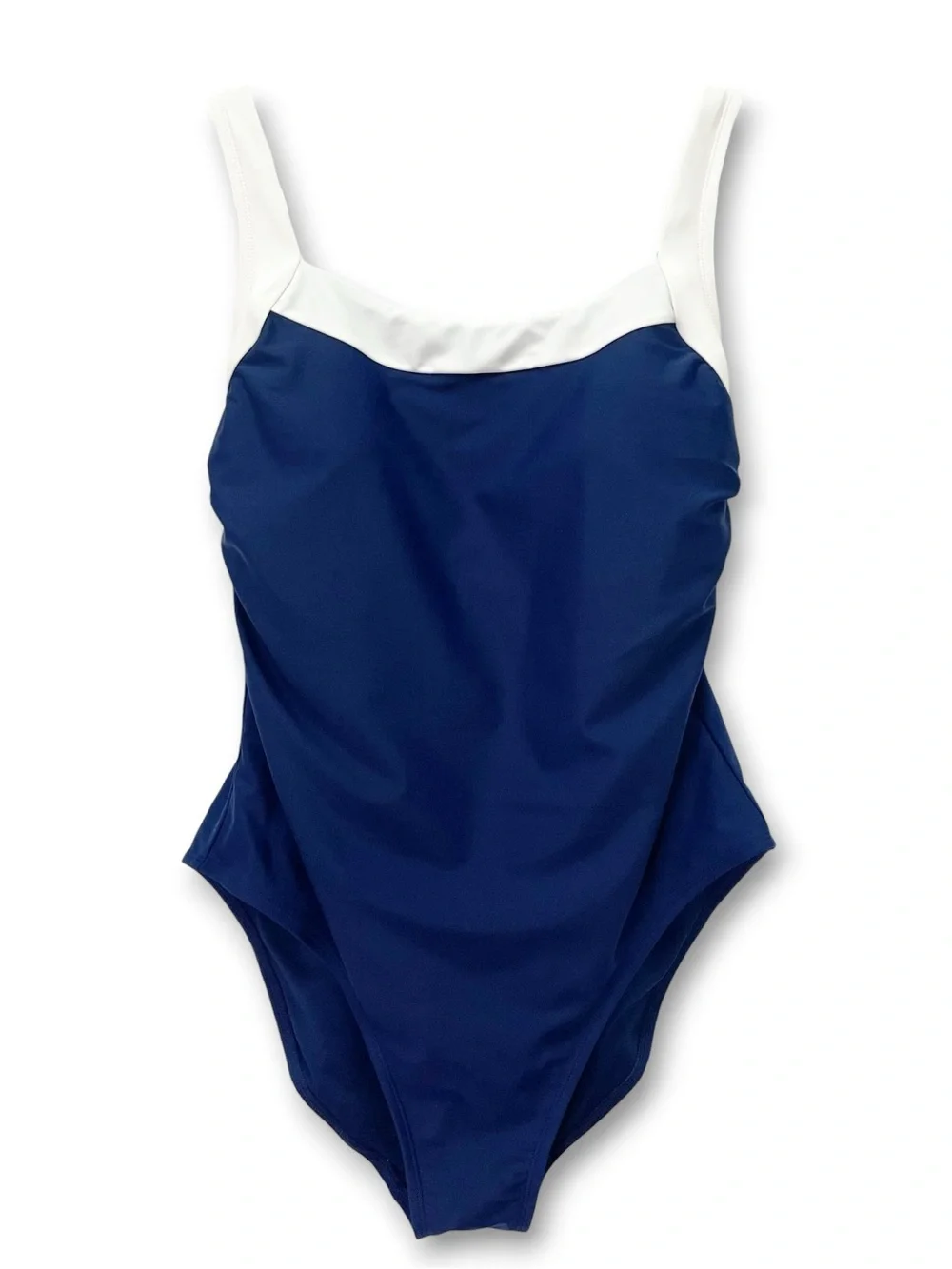 NWT Shade & Shore Navy Blue & White One Piece Swimsuit Size XL Americana July 4
